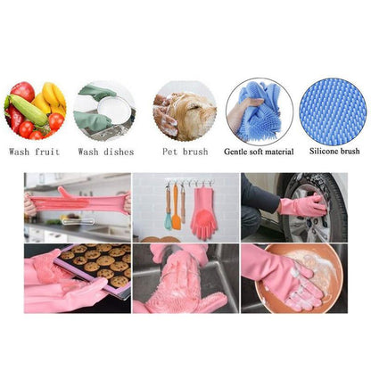 Washing Gloves, Silicon Dish Washer, Gloves For Cleaning