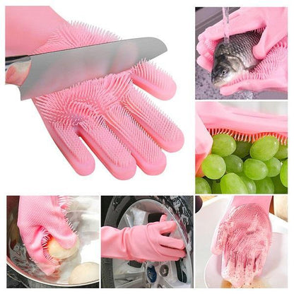 Washing Gloves, Silicon Dish Washer, Gloves For Cleaning