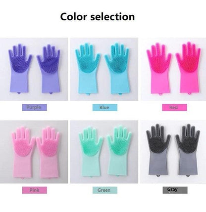 Washing Gloves, Silicon Dish Washer, Gloves For Cleaning