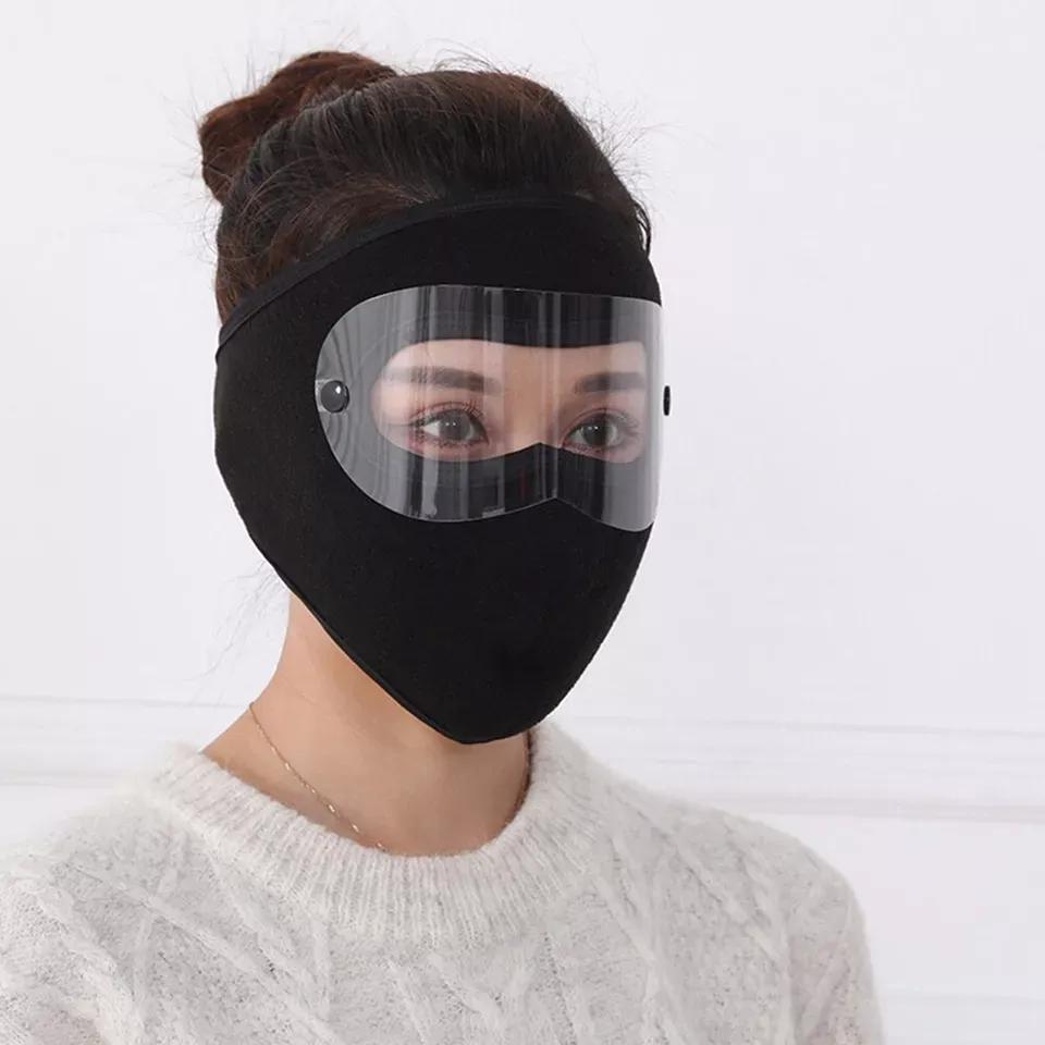 Weather Resistant Full Face Bike Mask - 1 PC